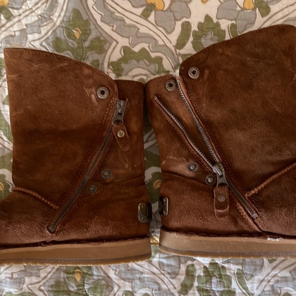 RJ’S Fuzzies Trixie Sheepskin Leather Boots Size L6 - Picture 3 of 7